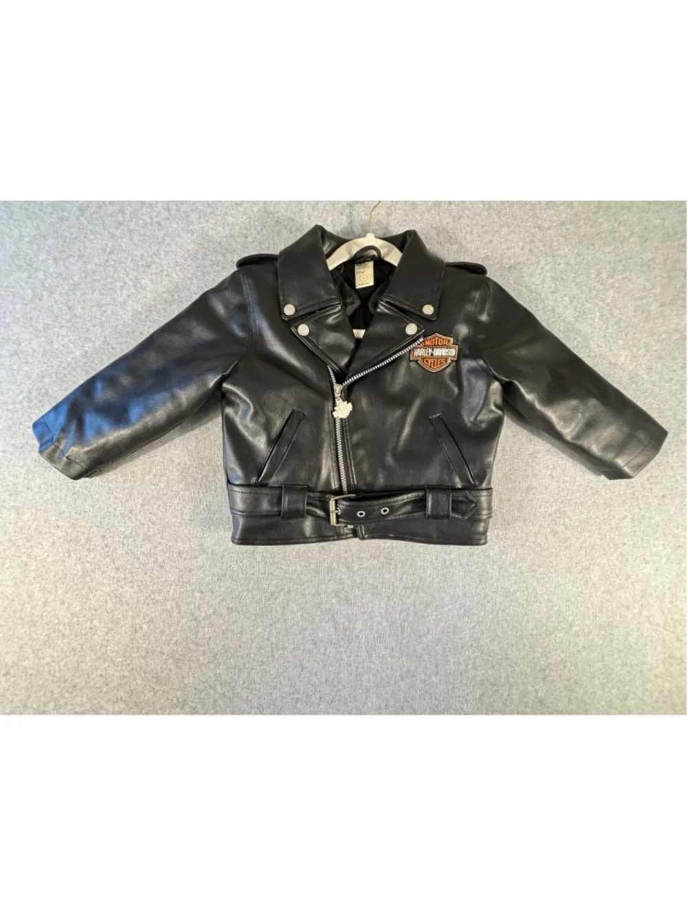 Harley Davidson Little Boys Faux Leather Jacket Size 4 Toddler